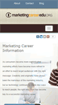 Mobile Screenshot of marketingcareeredu.org